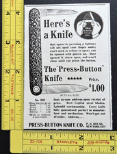 Antique 1896 Ad - Ad - Press-Button Knife Co. Vtg picture