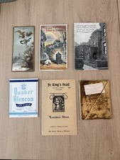 Lot of 6 Vintage Antique Paper Ephemera Victorian Trade Cards Menus Brochures picture