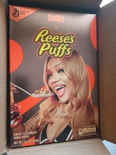 New Reese’s Puffs Limited Edition GloRilla x Reese's Puffs Cereal Box - Sealed picture