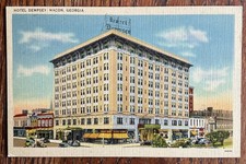 Vintage Hotel Dempsey, Macon GA Postcard - picture