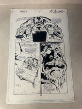 SCARE TACTICS #11 original comic art 1998 GROSSOUT CONFESS KILL SLITHER BATMAN picture