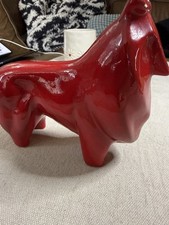 Vintage INARCO Japan Red Ceramic Collie Lassie Dog Figurine Mid Century 6.5in picture