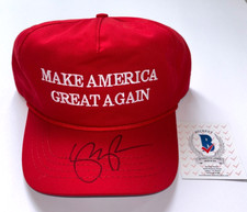 VICE PRESIDENT MIKE PENCE SIGNED MAKE AMERICA GREAT AGAIN HAT CAP MAGA VP BAS picture