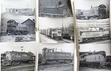 Vintage 8x10 B&W Train Railroad Photos Lot BAR B&H CPR EL FJG MEC MNJ MPA NYS&W picture