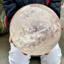 7.27LB Natural White Crystal Clear Quartz Crystal Sphere Ball Healing Meditation picture