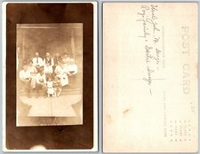 RPPC Family Group Porch Generations Photo Postcard picture