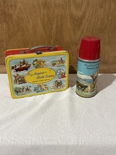 Vintage Roy Rogers Dale Evans Double R Bar Ranch Lunchbox & Thermos from 1950's picture
