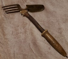 Antique garden tool: reversible spade/fork picture