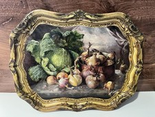 Sherwood Studio Metal Tray Still-life Cabbage Onions Painting Patricia Machin picture