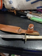 Small Knife With Leather Cover Vintage Says Colonial Prov. R.I. picture