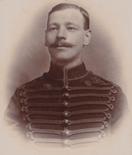 Cabinet Card Photo British Soldier Horse Artillery India Belgaum Bangalore picture