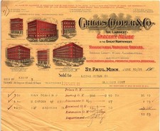 Vintage 1900s Griggs, Cooper & Co. Wholesale Grocers Billhea picture