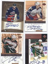 2001-02 UD Premier Collection Signatures #MG Marian Gaborik B Signed Minnesota  picture