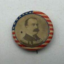 1890s Original Antique John McLean For Governor Ohio Badge Button Pinback Vtg M4 picture