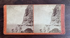 Rare 1870s LAKE TAHOE Stereoview Photograph by Carelton Watkins: Cave Rock picture