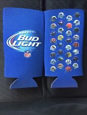New 12 Authentic NFL Bud Light 24/25oz Beer Bottle Can Koozie Coozie picture