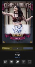 Topps WWE SLAM 2026 Paige Black European Knights Auto /10cc digital picture