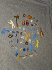Vintage~1950s~60 Pieces~Cracker Jack~Gumball~Cereal Premium Charms~Plastic Metal picture