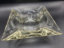 Vintage Mid Century Modern Art Ashtray Square Dish 5.75”W 1.75”T Heavy Well Made picture