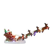 NEW Santa'S Sleigh with Reindeer Lighted Village picture