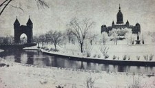 1905 Hartford CT Postcard Soldiers & Sailors Memorial Arch Winter Undivided picture