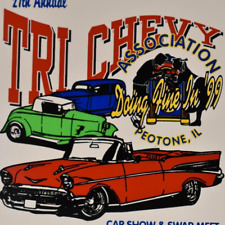 Vintage 1999 Tri Chevy Chevrolet Car Show Swap Meet Peotone Illinois Plaque picture