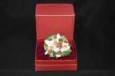 Staffordshire Enamels Christmas Pinecone  LE 102/500 Chelsea Bonbonnieres RARE picture
