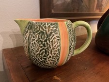 vintage Dept 56 made in Japan canteloupe pitcher 5.5” high picture