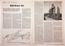 1944 Scientific American High-Octane Gas Aviation WWII Article Pages picture