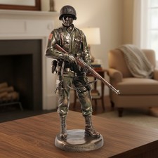 Elegant Army Soldier Honor and Courage Statue - Perfect for Home or Office picture