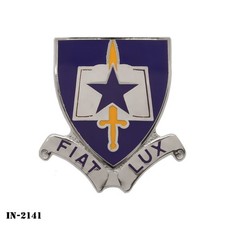 Bishop College ~ Fiat Lux ~ US Army ROTC DUI Crest Pin NEW picture