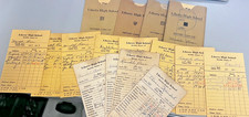 Lot of 16 Liberty NY 1930s High School Report Cards picture