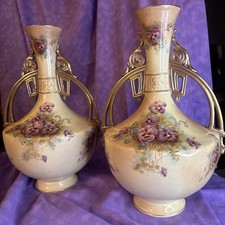 Magnificent Pair Antique Old Hall Porcelain 14