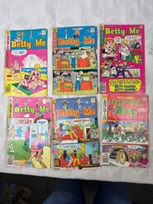Vintage Betty And Me Wilkins Boy Comic Books Lot Of 6 Issues Archie Series  picture