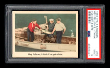 1959 Fleer Three Stooges #19 Hey fellows, I think I've got a bite. PSA 9 picture