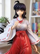 Inuyasha Kikyo Priestess Figure 32cm 12.6in Bow Anime Statue Collectible Gift picture