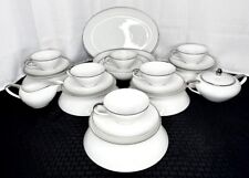 Prince Royal Fine China Of Japan Platinum Trimmed 28 Pc Lot picture