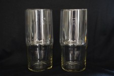 Superfest GDR glass 0.5l 500ml 2 Blemished Glasses Tough German Soviet Glassware picture