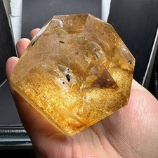 500g Natural Yellow gum flower Quartz Freeform Crystal Mineral Reiki Decor picture