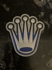AUTHENTIC FEAR TOMORROW BATMAN BLACK AND BLUE PVC GMT CROWN PATCH SUPDEF picture