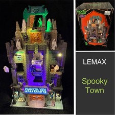 2023 LEMAX Spooky Town PHANTOM VIEW APARTMENTS. Animated w/ Lights & Sound WORKS picture