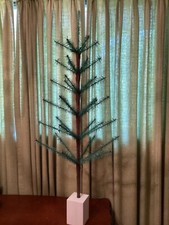 SALE 3.5 ft SOFT SAPLING CRUELTY FREE GREEN Feather Tree 😹🥳we’ll make it picture