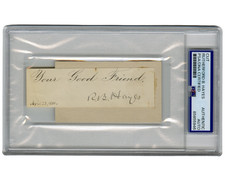 President Rutherford B. Hayes Signed Cut Document PSA Auto picture