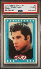 1978 TOPPS GREASE STICKERS 7 JOHN TRAVOLTA AS DANNY PSA 6 POP 3 picture
