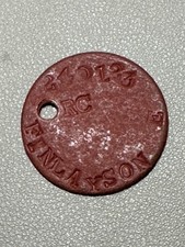 π¬π§ WWII British Army Fibre Dog Tag β FINLAYSON 240123 RC β WWII ID Disc picture