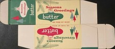 Vintage Seasons Greetings Butter Box for Holiday Decor - Star Creamery ASS'N. picture
