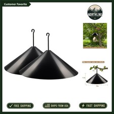 19-Inch Squirrel Baffle for Bird Feeders - 2 Pack Weather-Resistant Guards picture