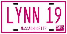 Boston Red Sox Rookie MVP Fred Lynn 1975 License plate picture