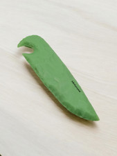 Unique Chrysoprase Glass Knife,Handcrafted Chief Dagger,Obsidian 5.5-6