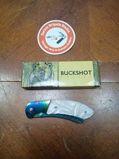Buckshot Tactical Rainbow Marble Assisted Knife SS Clever Very Nice Fast Shiping picture